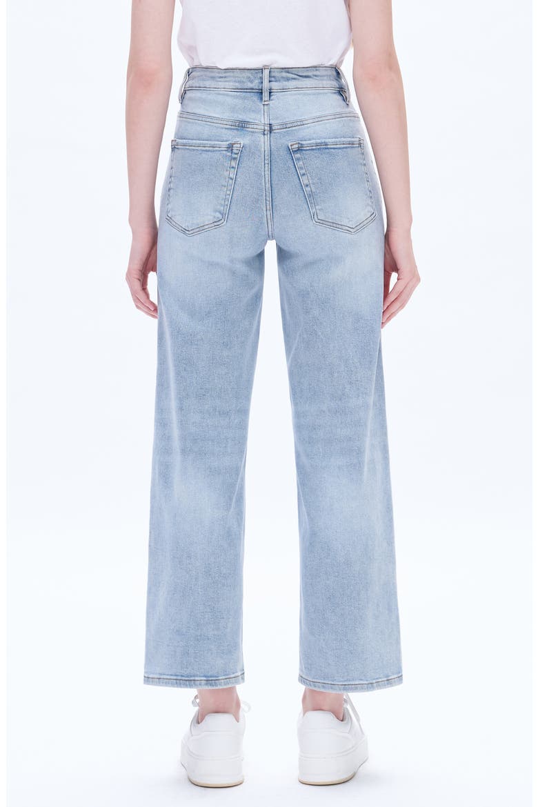 High Waist Wide Leg Jeans, Alternate, color, BLUESKY