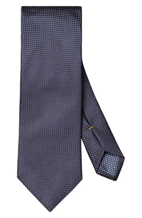 Textured Solid Silk Tie