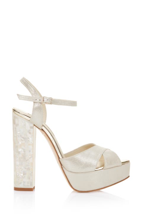 Bonnie - Pearl Heel Sandal