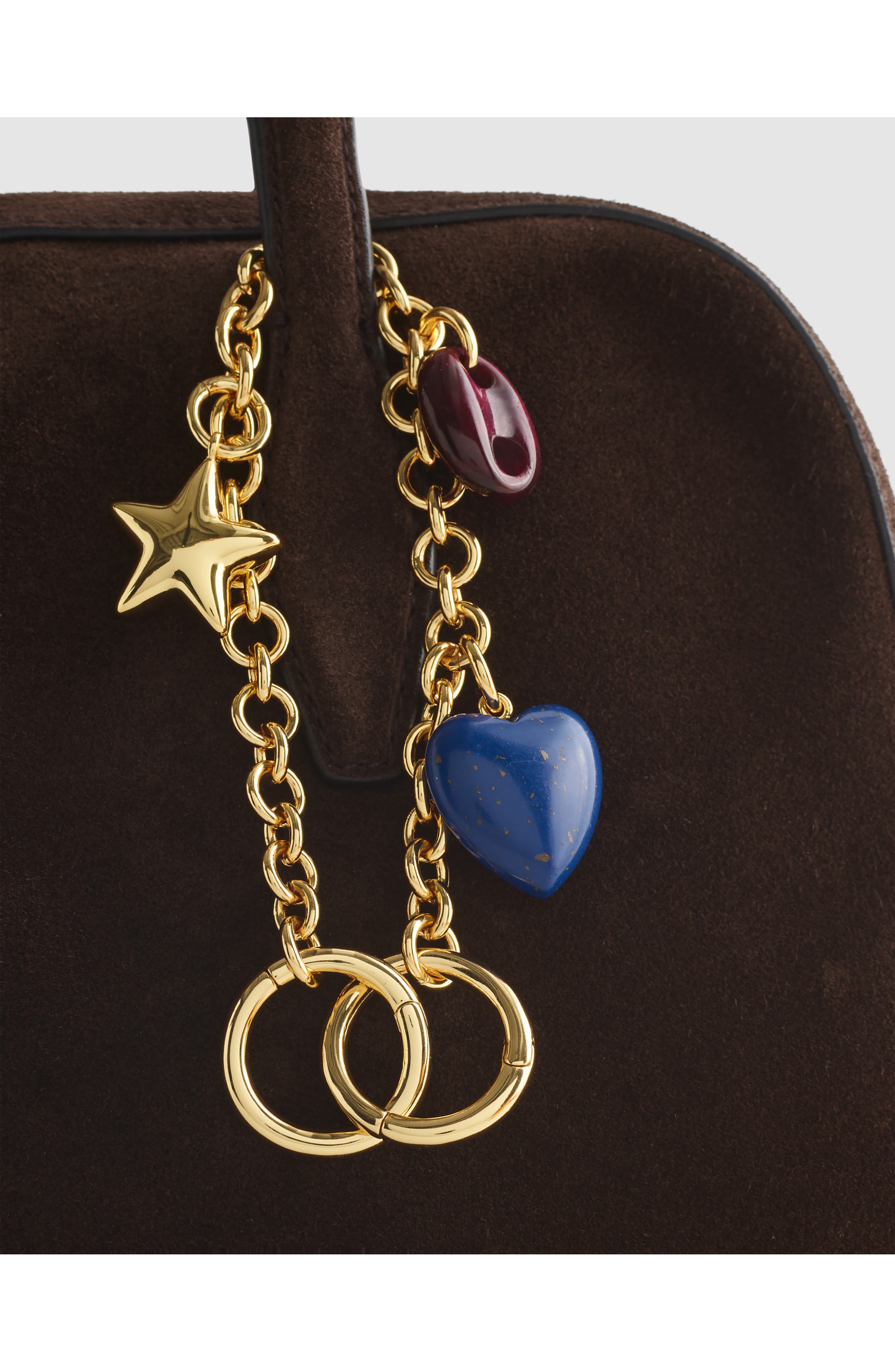 Mariner Link Bag Charm, Alternate, color, ANTIQUE GOLD