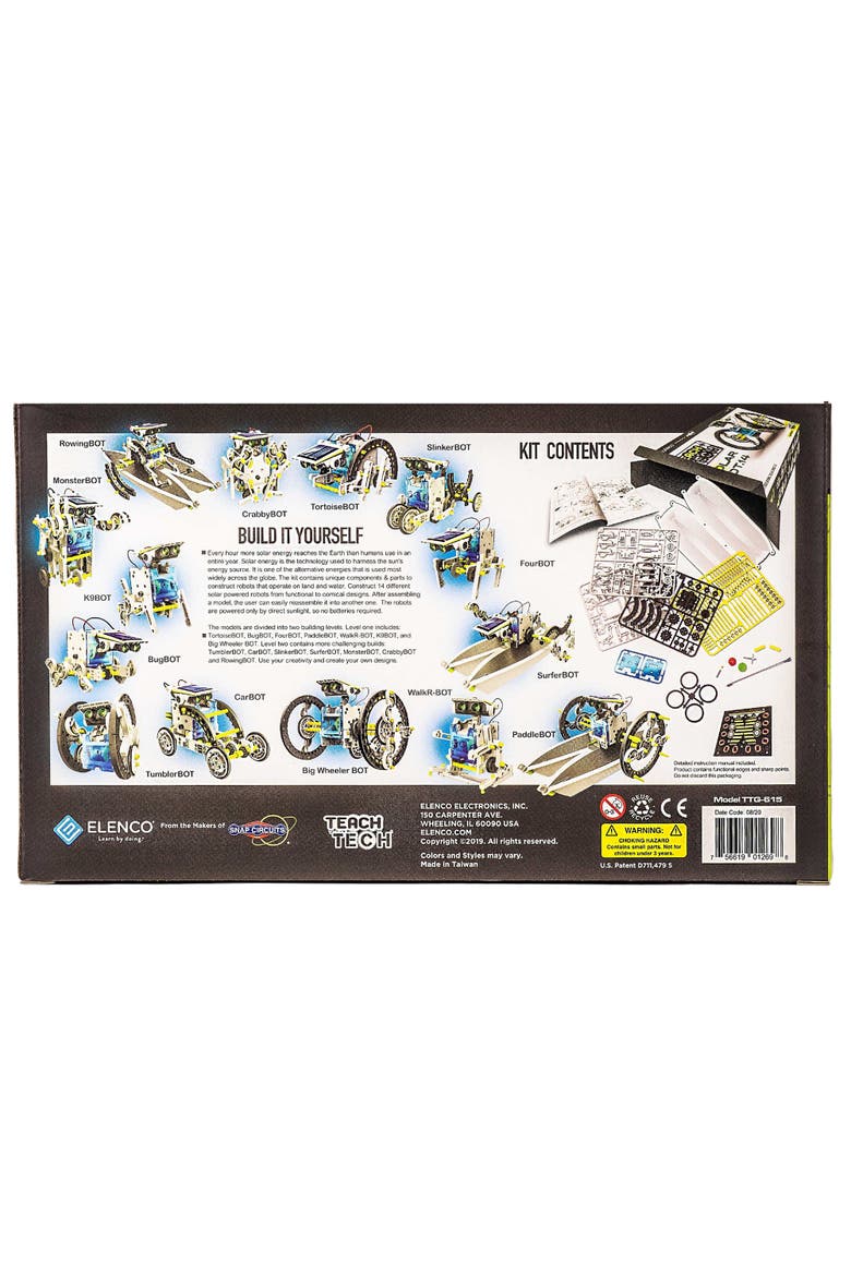SolarBot.14 Transforming Solar Robot Kit, Alternate, color, Multicolored