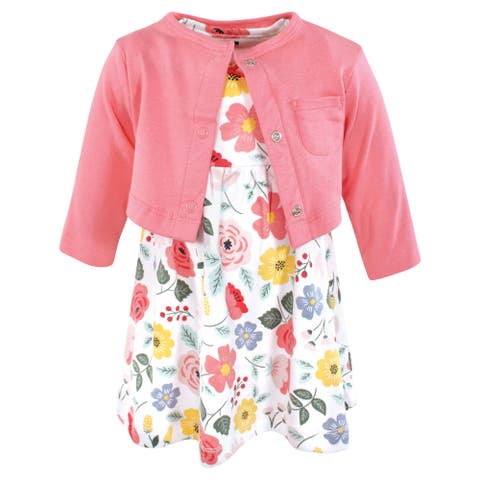 Baby Cotton Dress & Layering Cardigan (Toddler & Little Kid)