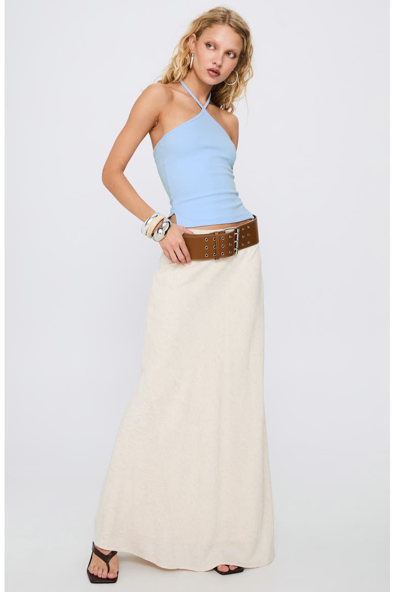 Baseline Rib Halter Top, Alternate, color, LIGHT BLUE