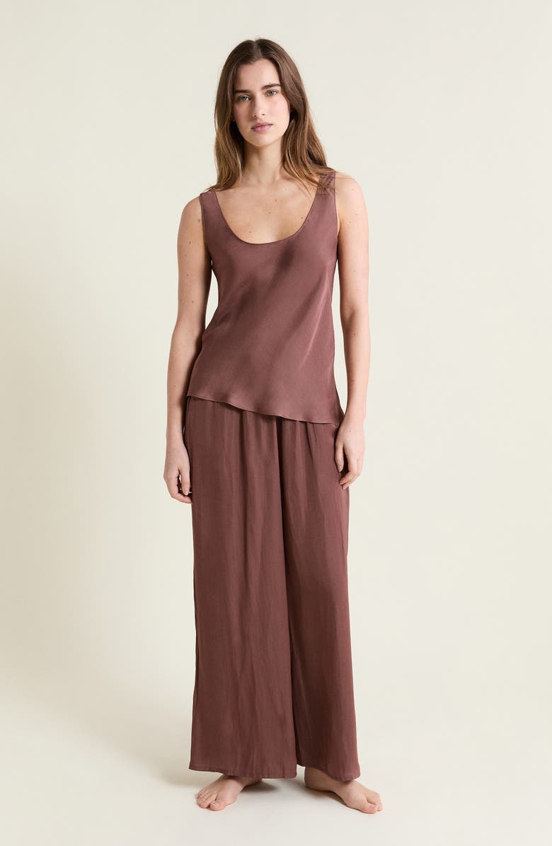 Etam Cheeta Pajama Tank, Alternate, color, Chocolate