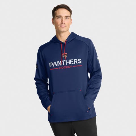 Men's Fanatics Navy Florida Panthers Authentic Pro Rink Hoodie