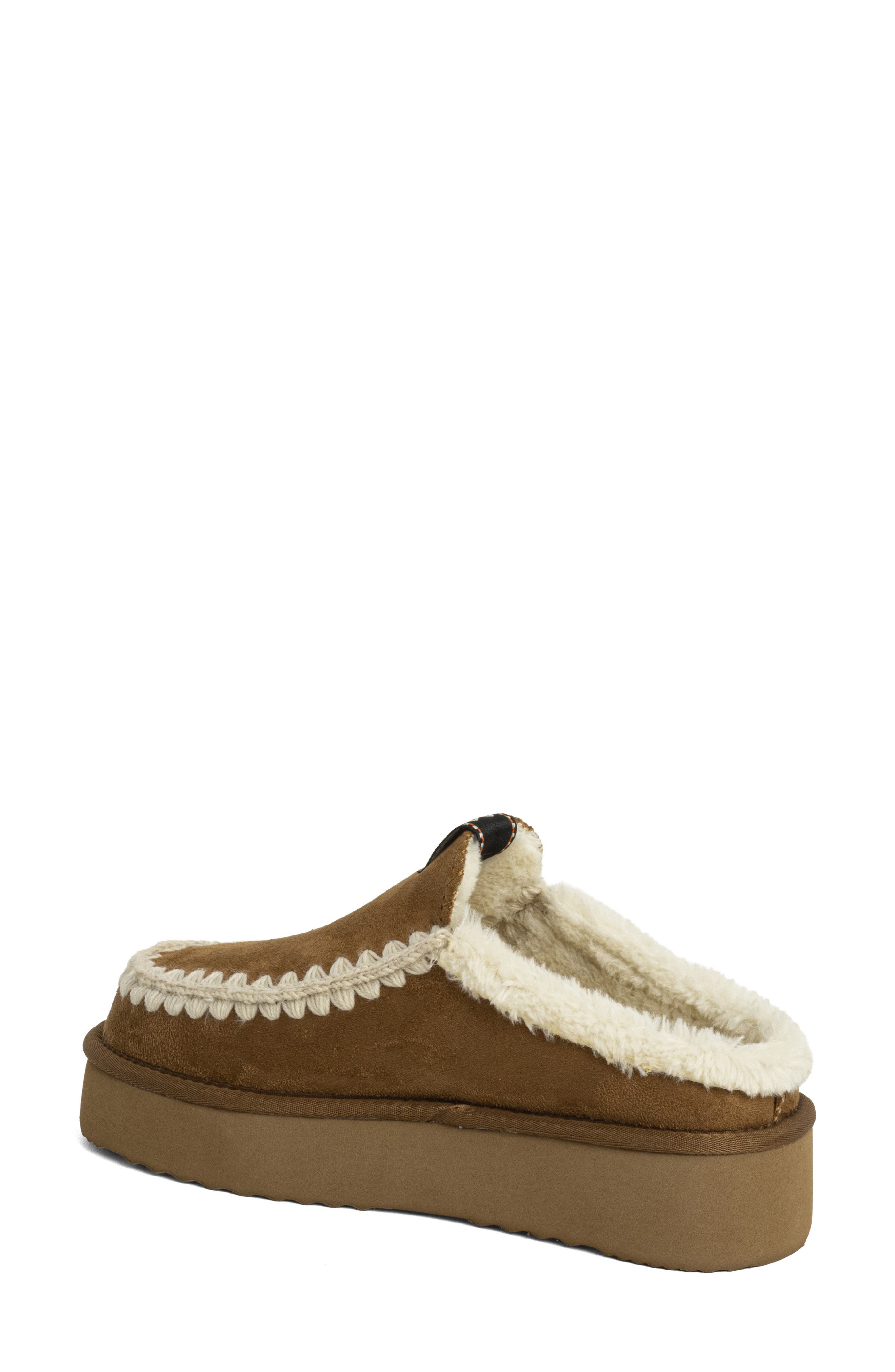 Trinity Faux Suede Clog, Alternate, color, CAMEL