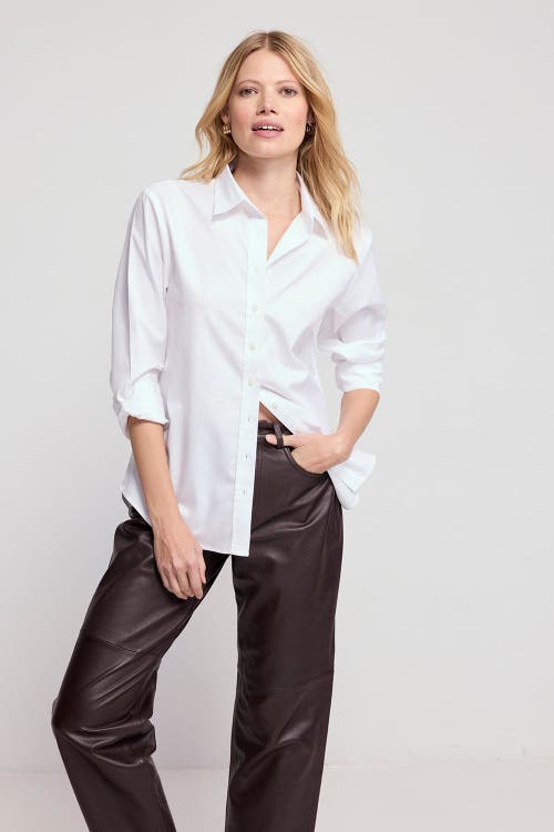 The Shirt By Rochelle Behrens The Jet Set Icon Shirt In White