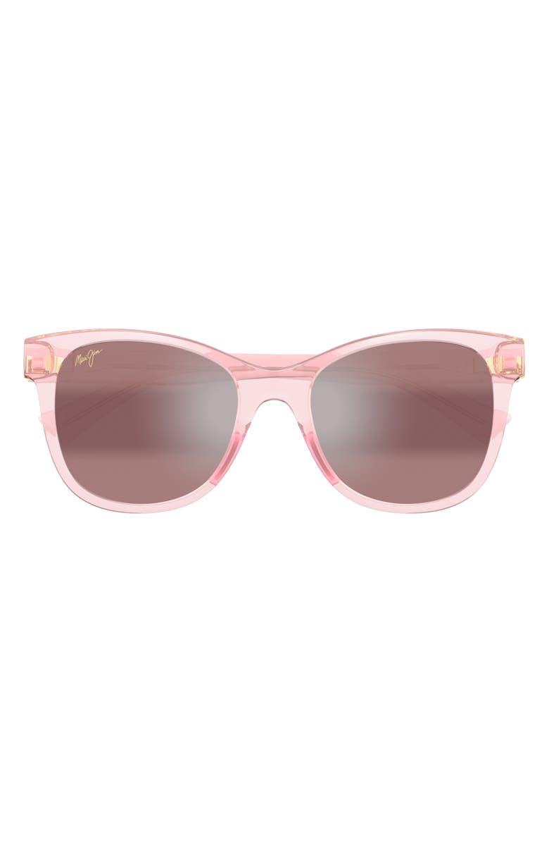 Maui Jim Kioppa 54mm PolarizedPlus2<sup>®</sup> Butterfly Sunglasses, Main, color, Pink/ Maui Rose