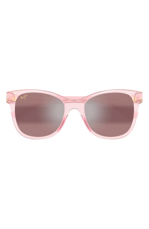 Maui Jim Kioppa 54mm PolarizedPlus2® Butterfly Sunglasses in Pink/Maui Rose 