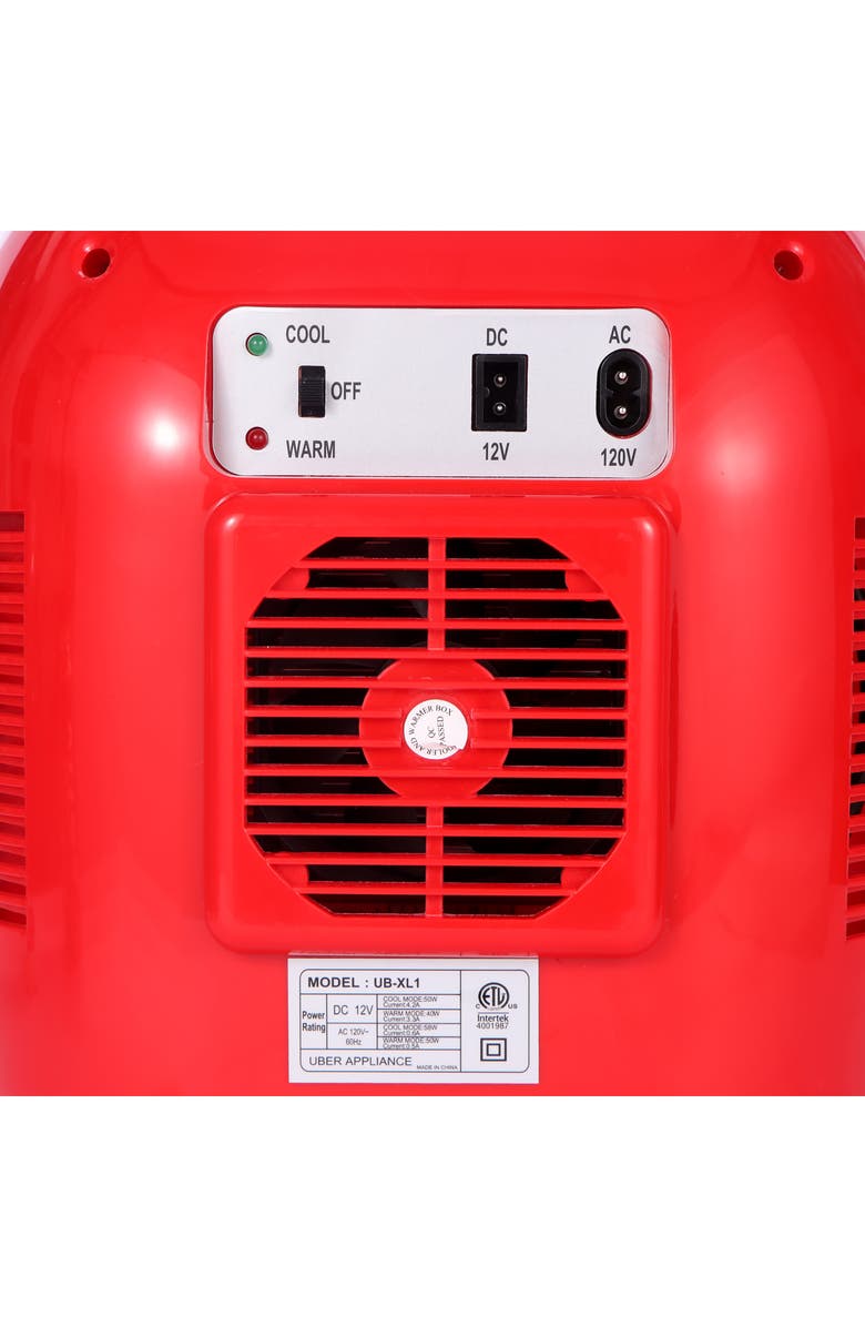 UBER APPLIANCE Chill XL Personal Portable Mini Fridge - Matte Black, Alternate, color, Red