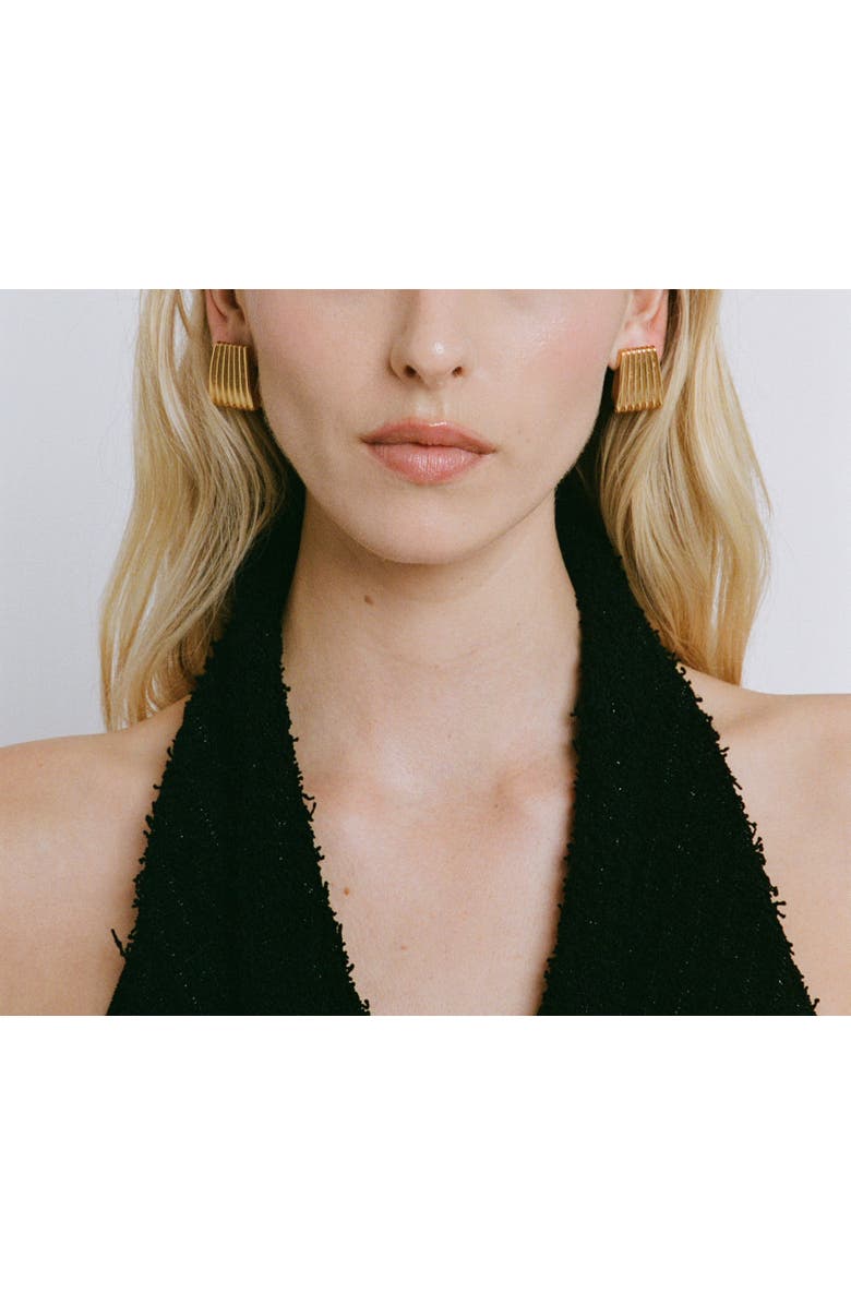 HEAVEN MAYHEM Ribbed Earrings, Main, color,