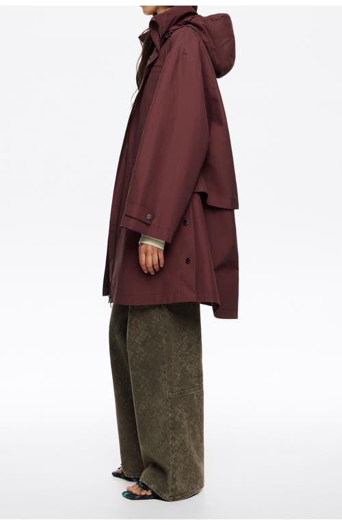 Bimba Y Lola A-line Trench In Burgundy