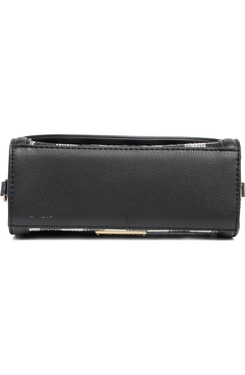 Madden Girl Tweed Top Handle Bag, Alternate, color, Black Gingham