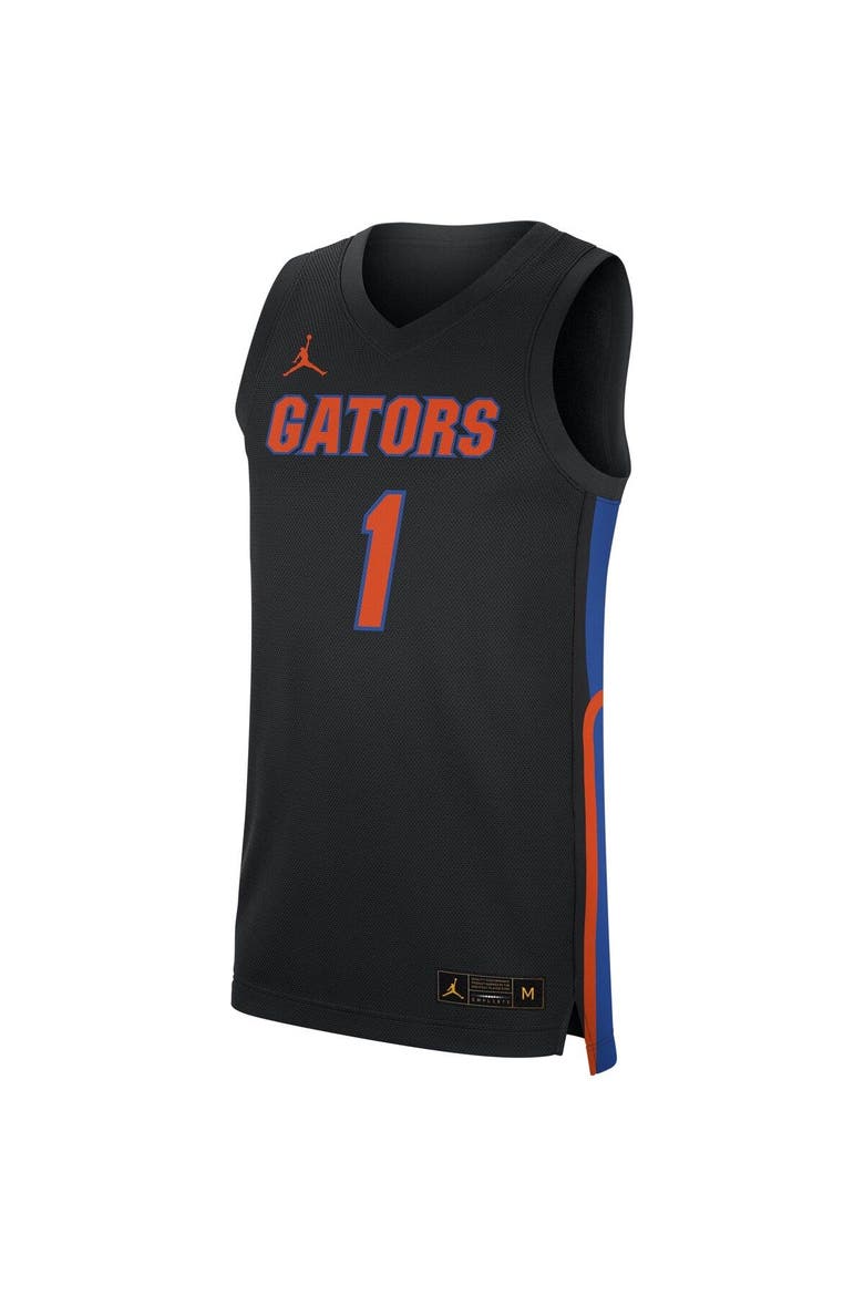 Men's Jordan Brand Black Florida Gators Replica Jersey, Alternate, color, Black