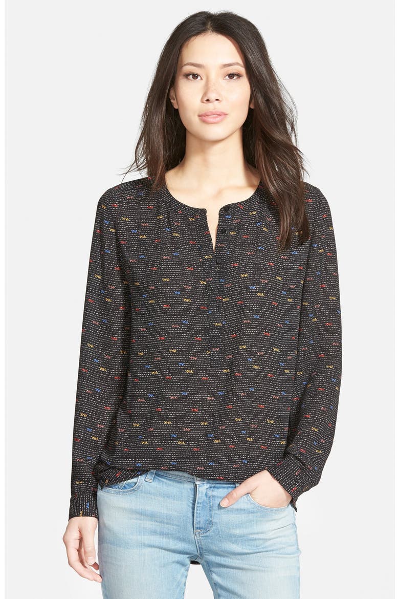 Print Woven Tunic, Main, color, OUI OUI