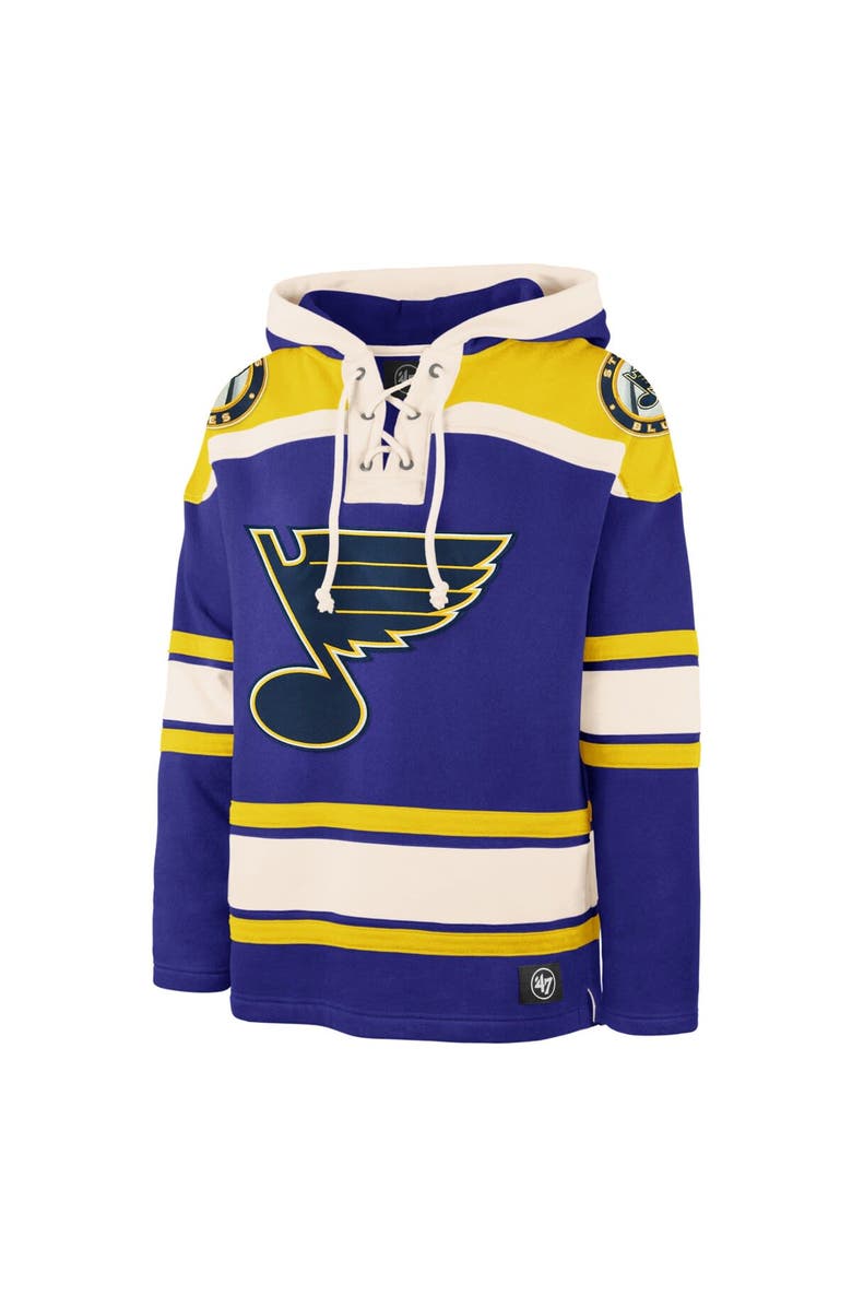 '47 Men's '47 Blue St. Louis Blues Superior Lacer Pullover Hoodie, Alternate, color, Blue