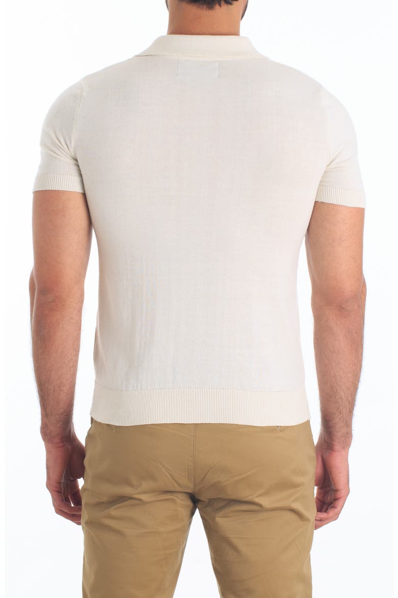 Pima Cotton Polo Sweater, Alternate, color, WHITE