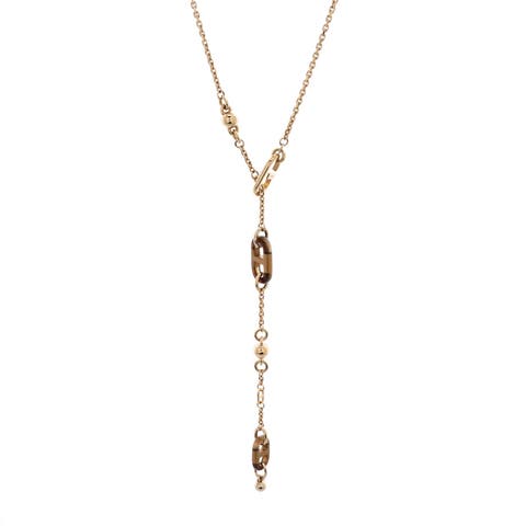 Sur Mer Necklace Lacquered Metal with Buffalo Horn Small