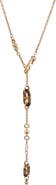 Pre-Owned Hermes Sur Mer Necklace Lacquered Metal with Buffalo Horn Small