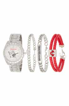 True Religion Buddha Guitar Bracelet Watch, 42.1mm & Assorted Bracelets Set
