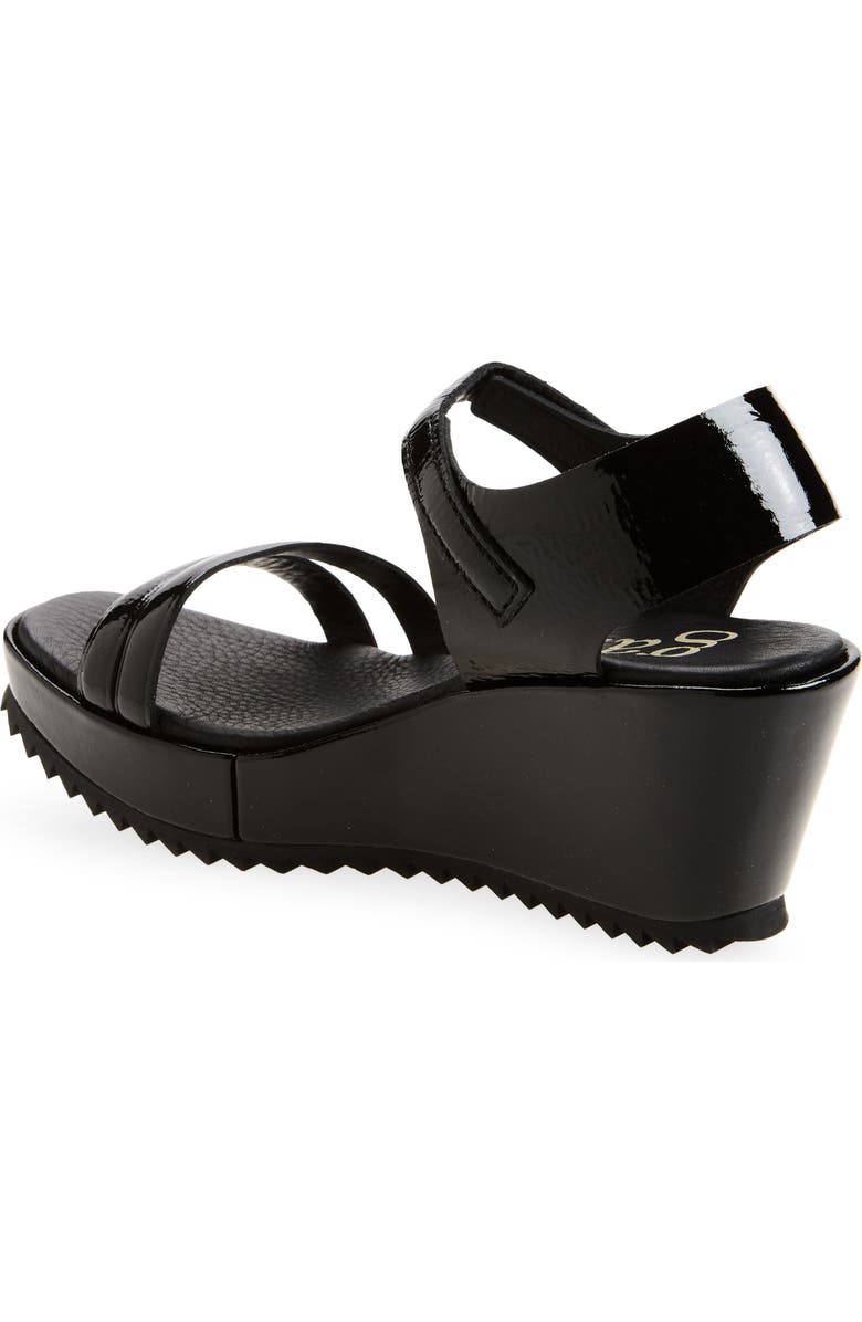 Pedro Garcia Francisca Platform Wedge Sandal, Alternate, color, Black