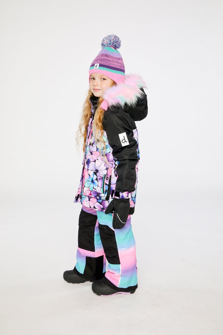 Play Floral Jacket & Gradient Pants Two Piece Snowsuit, Alternate, color, Purple Floral Print