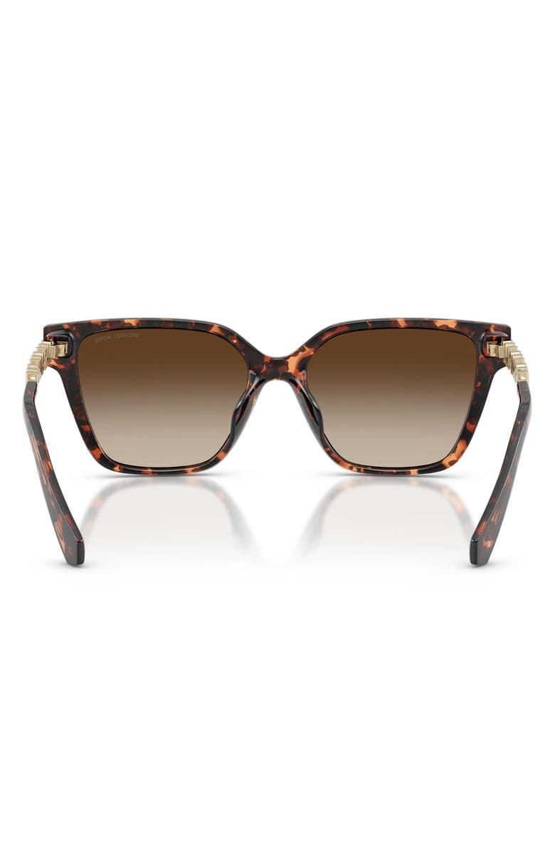 Michael Kors Piedmont 56mm Square Sunglasses, Alternate, color, Dark Tortoise / Smoke Gradient