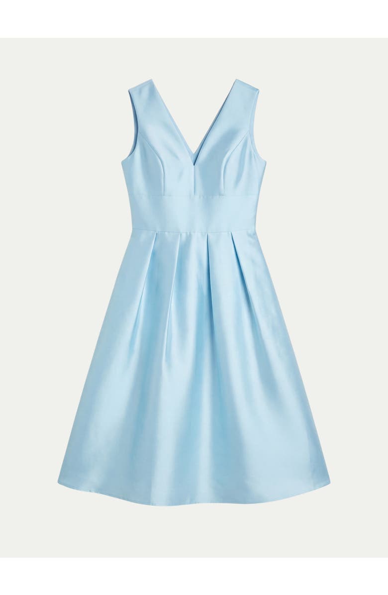 Coast Structured Twill Midi Bridesmaid Dress, Main, color, Pale Blue