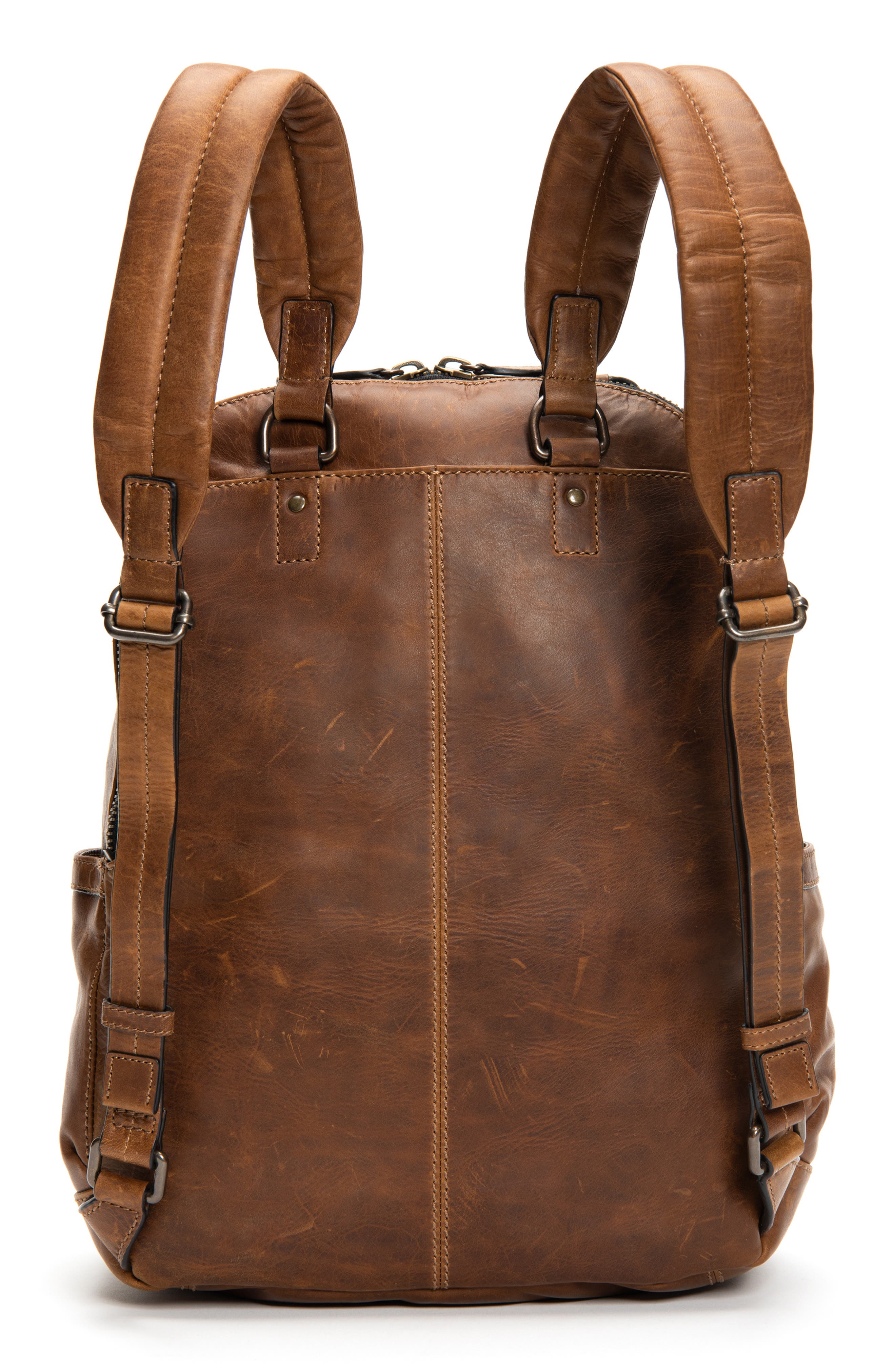 Frye 'Logan' Leather Backpack, Alternate, color, Dark Brown