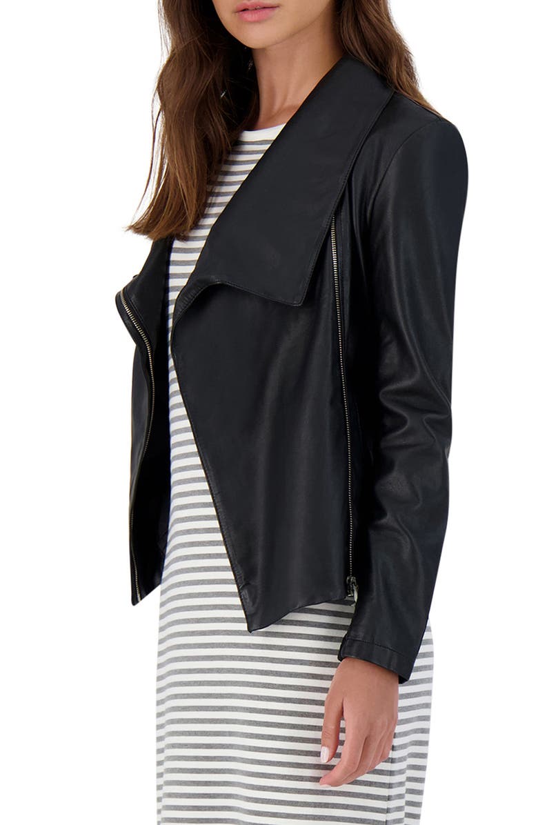 BB Dakota by Steve Madden BB Dakota Up to Speed Faux Leather Moto Jacket, Alternate, color,