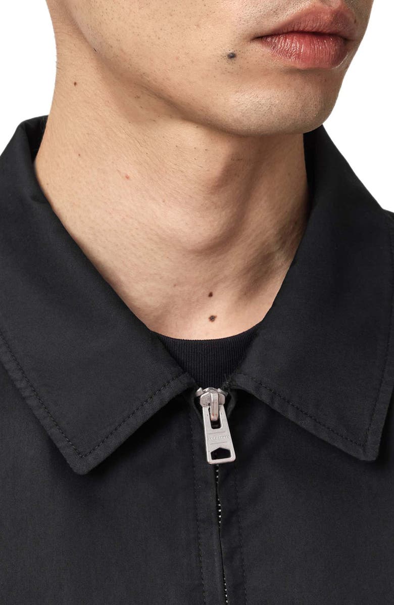 AllSaints Trey Cotton Blend Jacket, Alternate, color, Jet Black