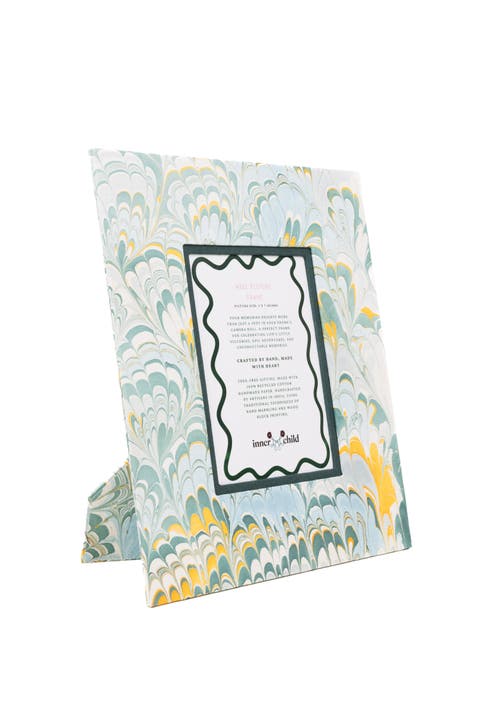 Hand-Marbled Large Wall Picture Frame - 5x7