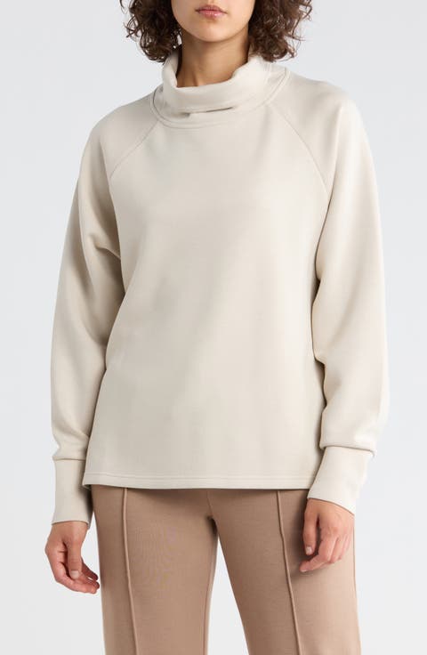 Whisper Knit Turtleneck Sweatshirt