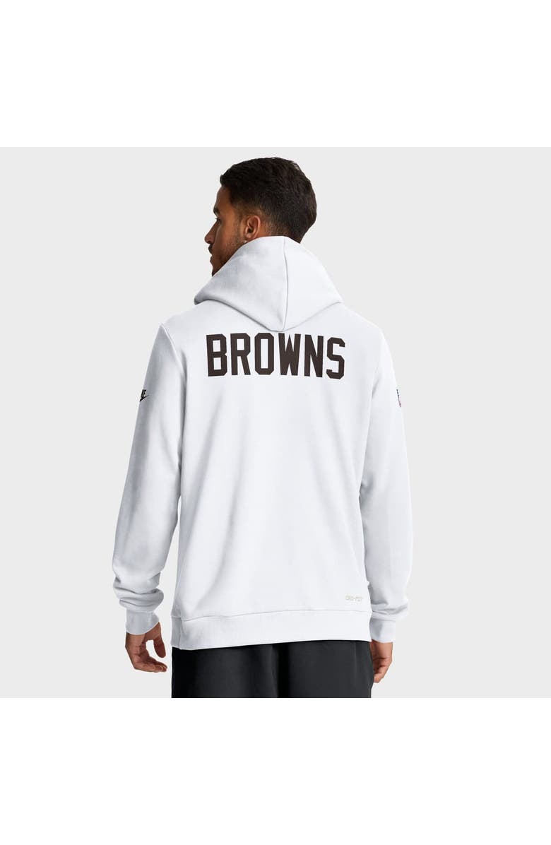 Nike Men's Nike White Cleveland Browns Sideline Standard Issue Alt 2 Dri-FIT Hoodie, Alternate, color, White