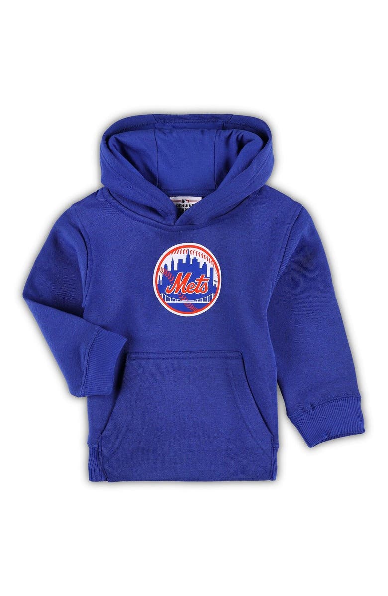 Outerstuff Toddler Royal New York Mets Team Primary Logo Fleece Pullover Hoodie, Main, color, 