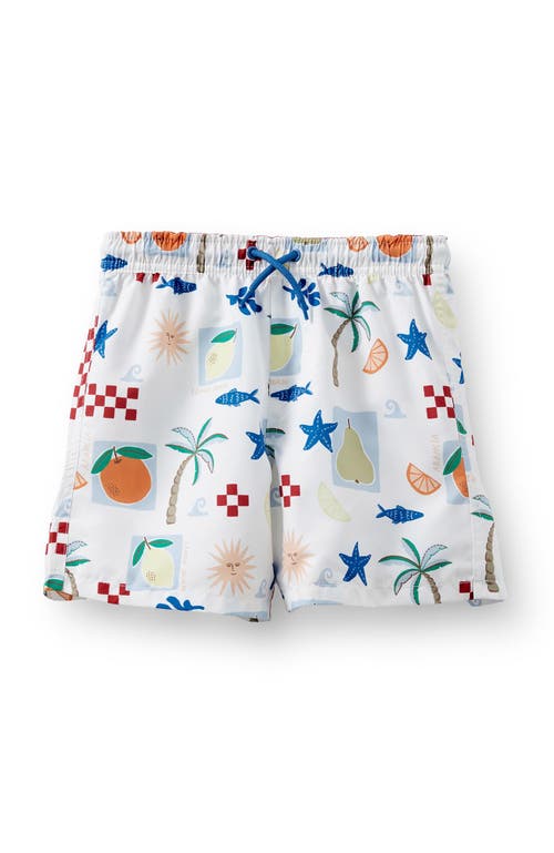 Cotton On Kids Kid's Bailey Board Short In Vanilla Summer Fresh