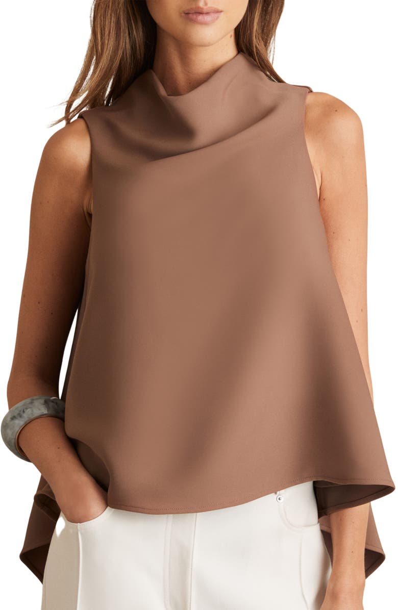 Reiss Simone Drape Top, Main, color,