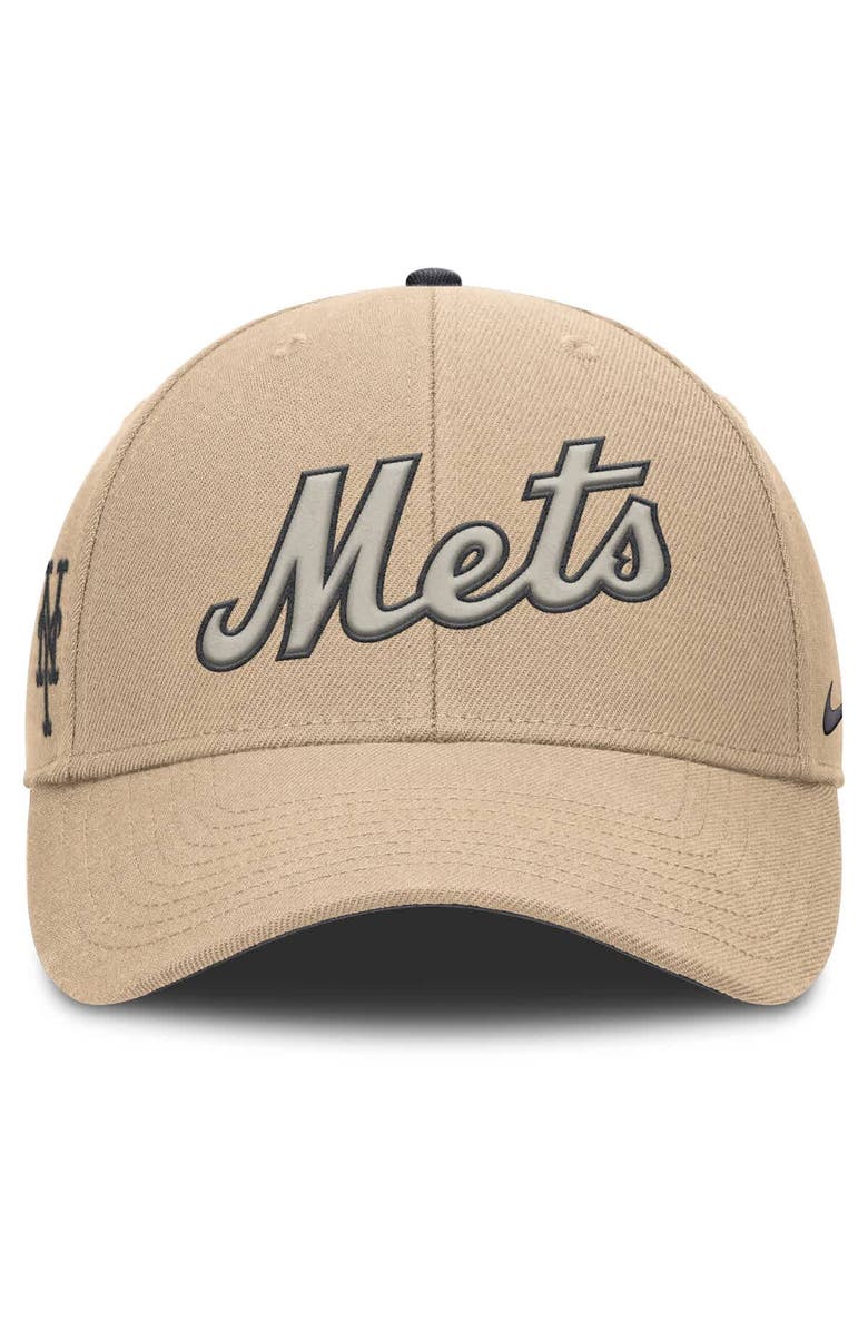 Nike Men's Nike Khaki New York Mets Rise Adjustable Hat, Alternate, color, Khaki