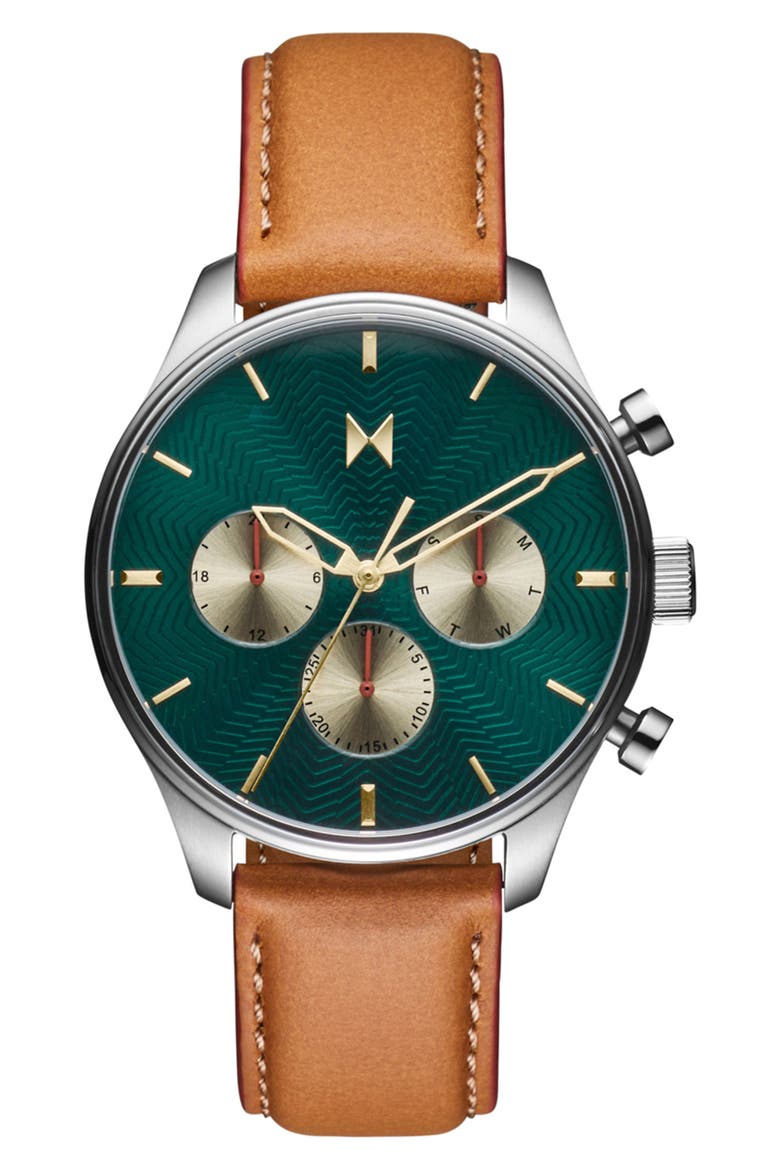 Airhawk Bracelet Chronograph Watch, 42mm, Main, color, TAN