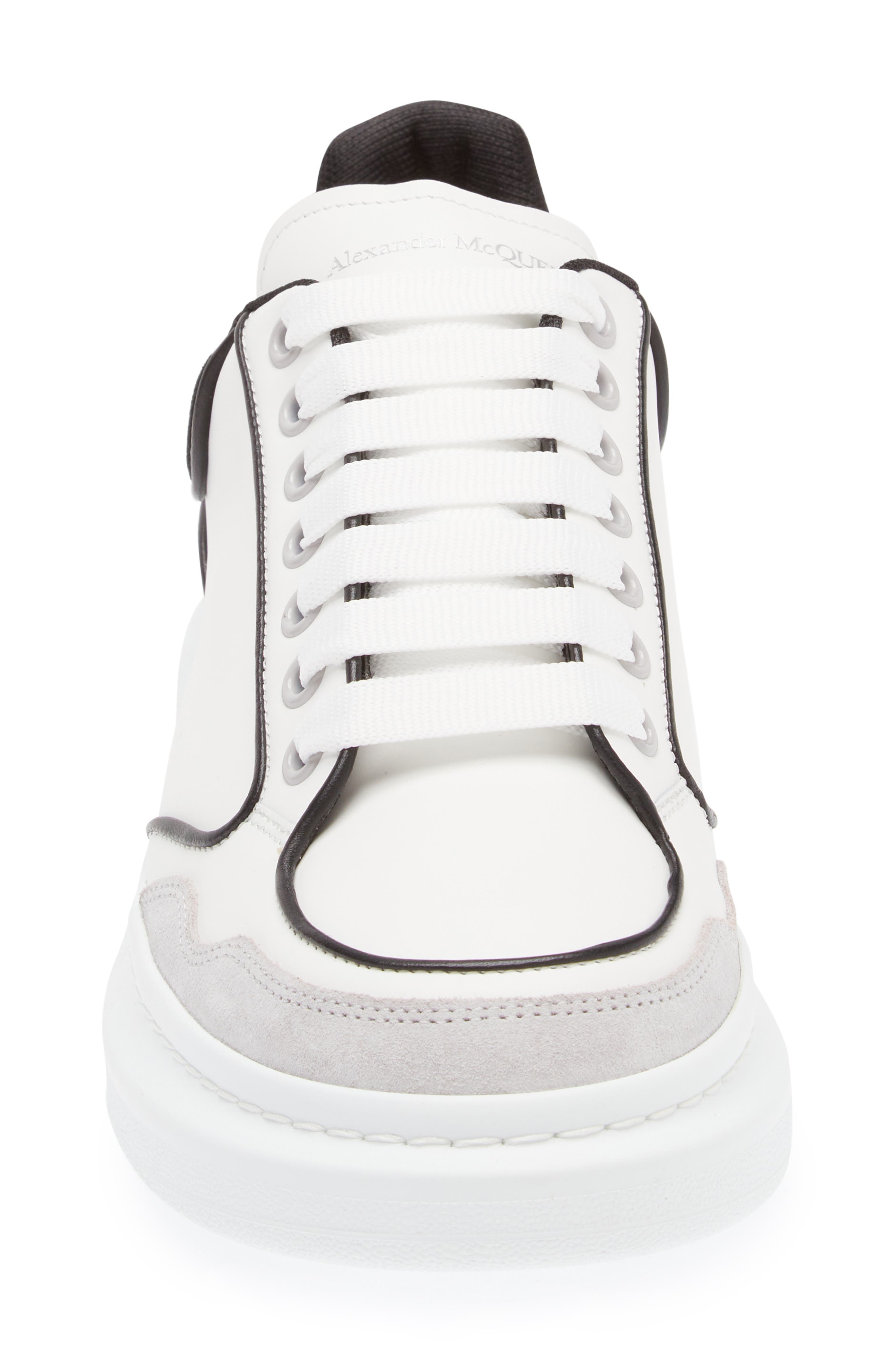 McQueen Oversized Retro Sneaker, Alternate, color, White/ Luna/ Black