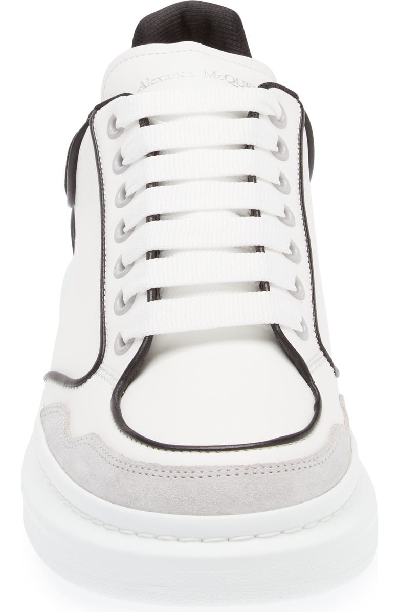 McQueen Oversized Retro Sneaker, Alternate, color, White/ Luna/ Black