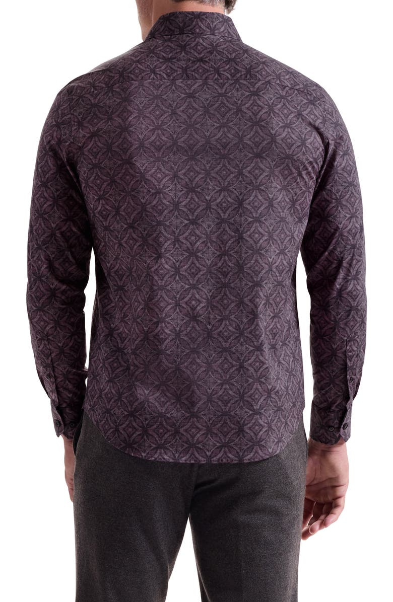 Bugatchi Julian Button-Up Shirt, Alternate, color, Wood Rose