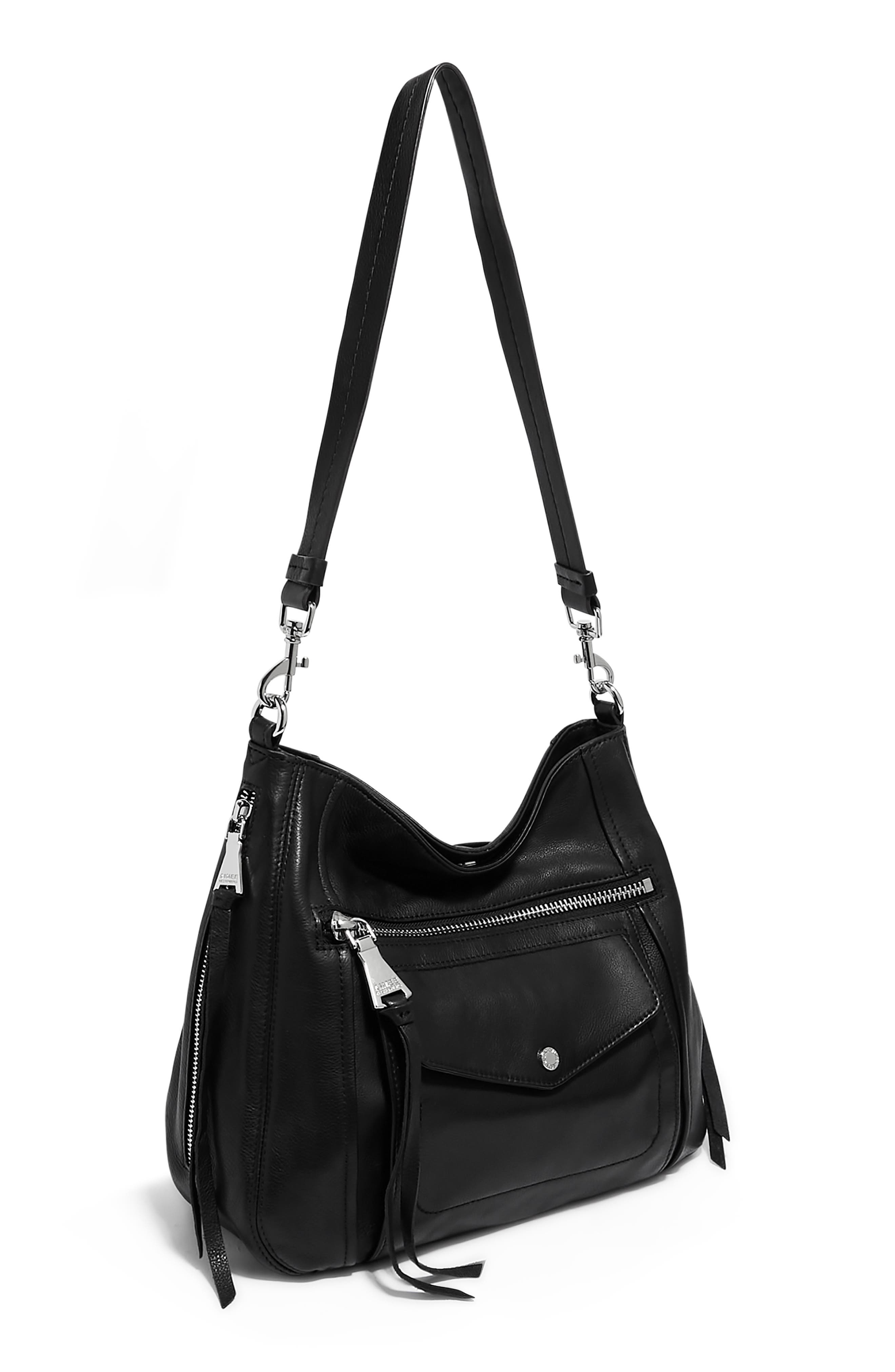 Kestenberg Fair Game Hobo Bag, Alternate, color, BLACK GLOVED TANNED