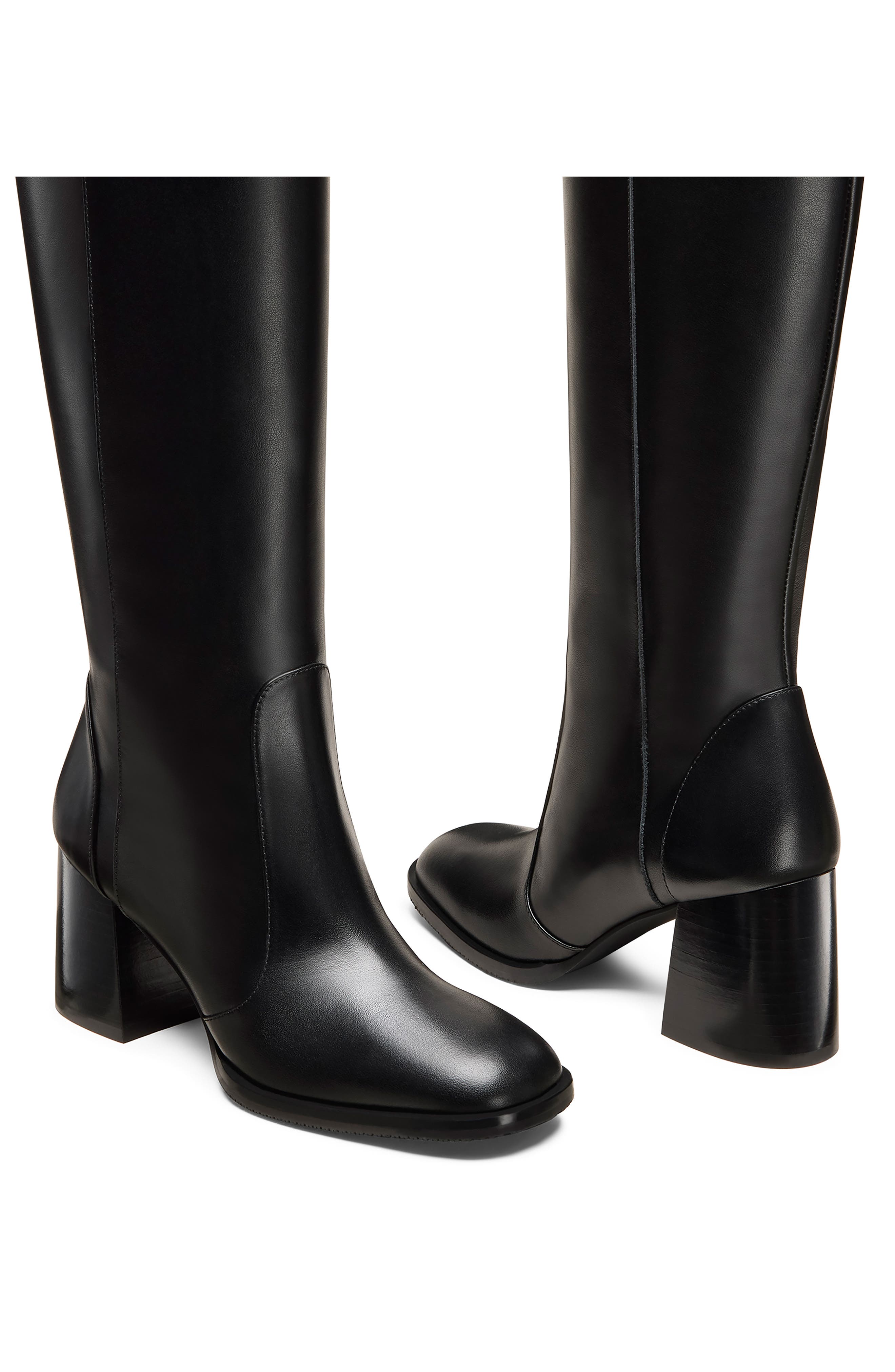 Stuart Weitzman Nola Knee High Boot, Alternate, color, Black