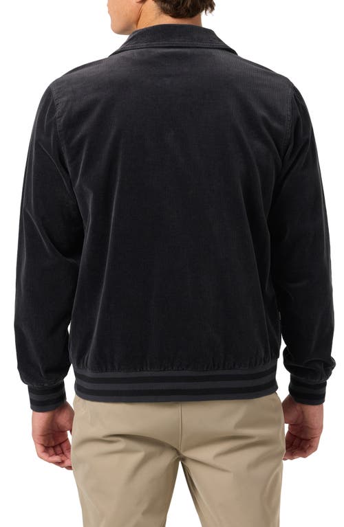 O'neill Cowell Stretch Corduroy Varsity Jacket In Black