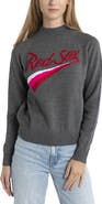 LUSSO Women's Lusso  Gray Boston Red Sox Serena Raglan Pullover Sweater