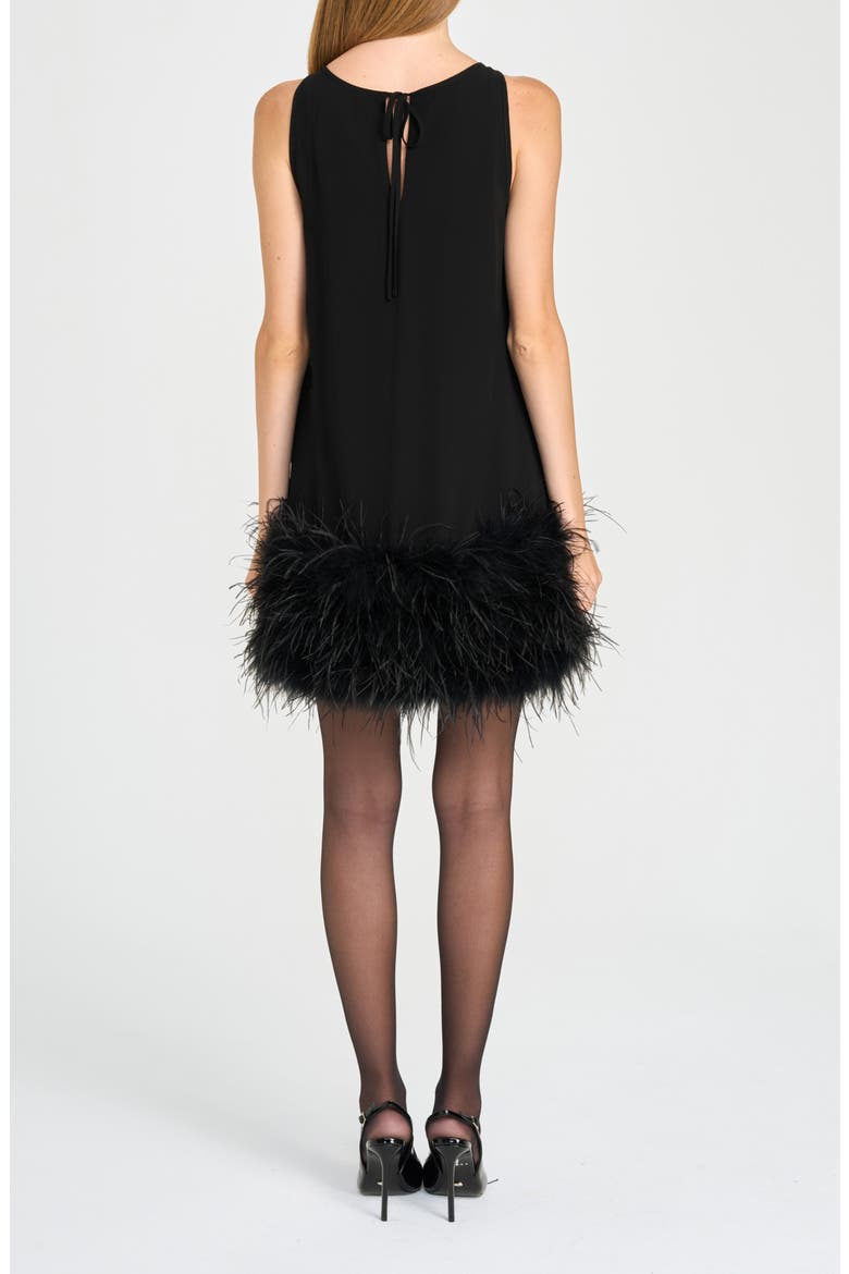 x Rose Lola Lucille Minidress, Alternate, color, BLACK