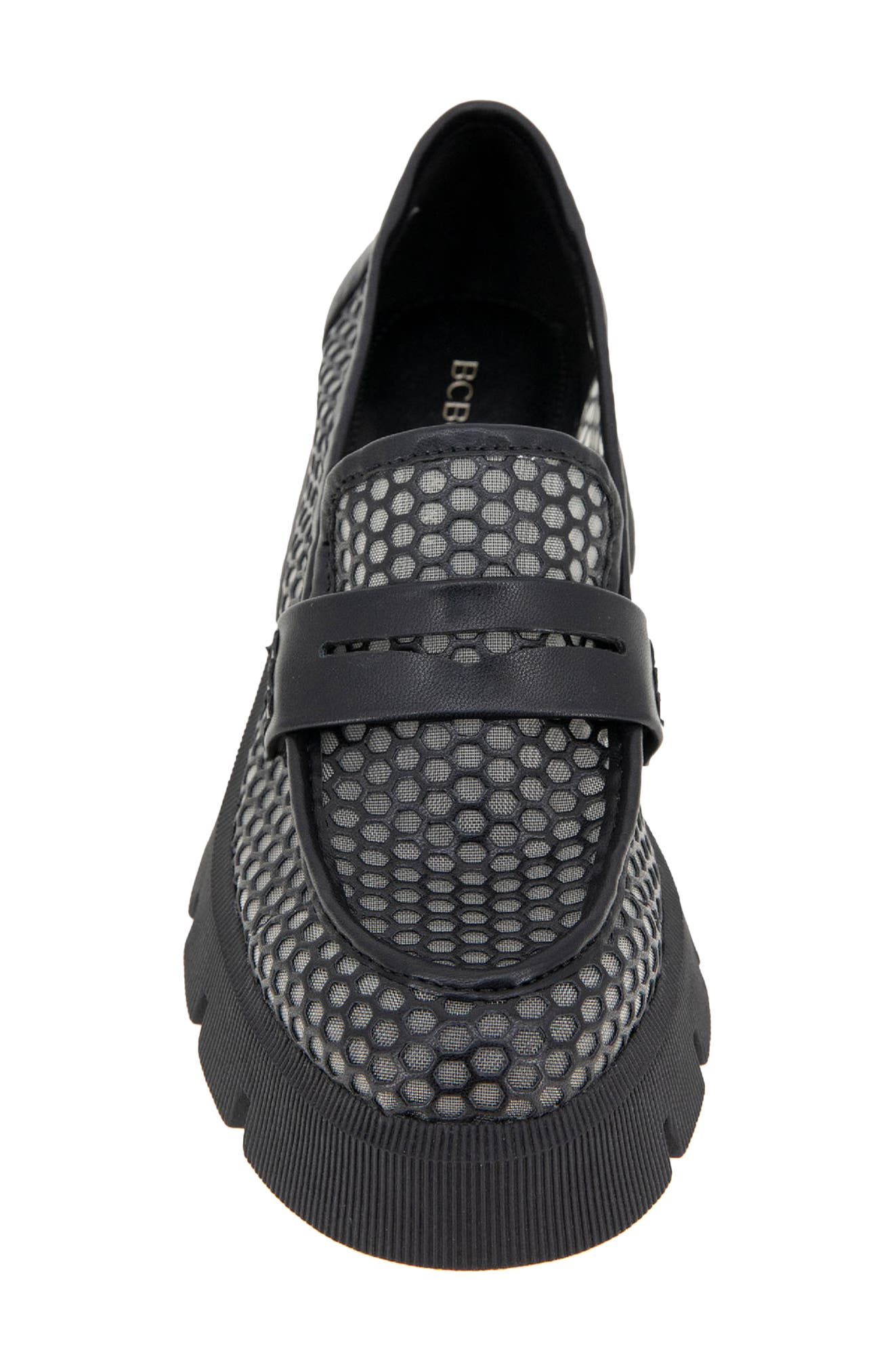 BCBGeneration Rama Platform Penny Loafer, Alternate, color, Black
