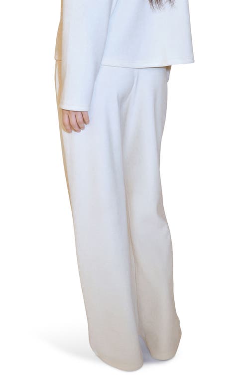 Mango Women's Corduroy Straight Pants In Ecru