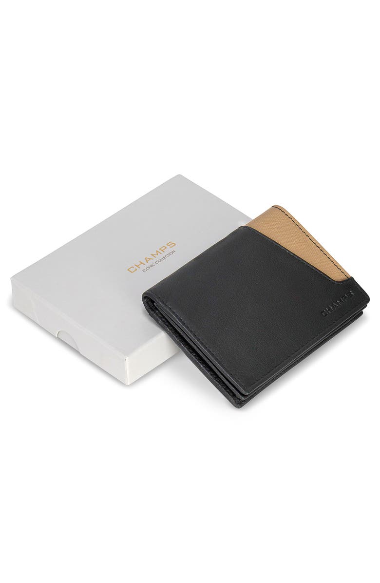 CHAMPS Iconic Cardholder, Alternate, color, Black/ Ivory